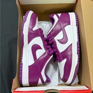 Nike Women's Purple and White Sneakers